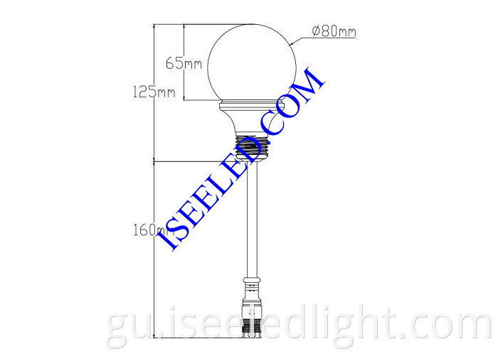 DMX512 RGB LED Bulb Light